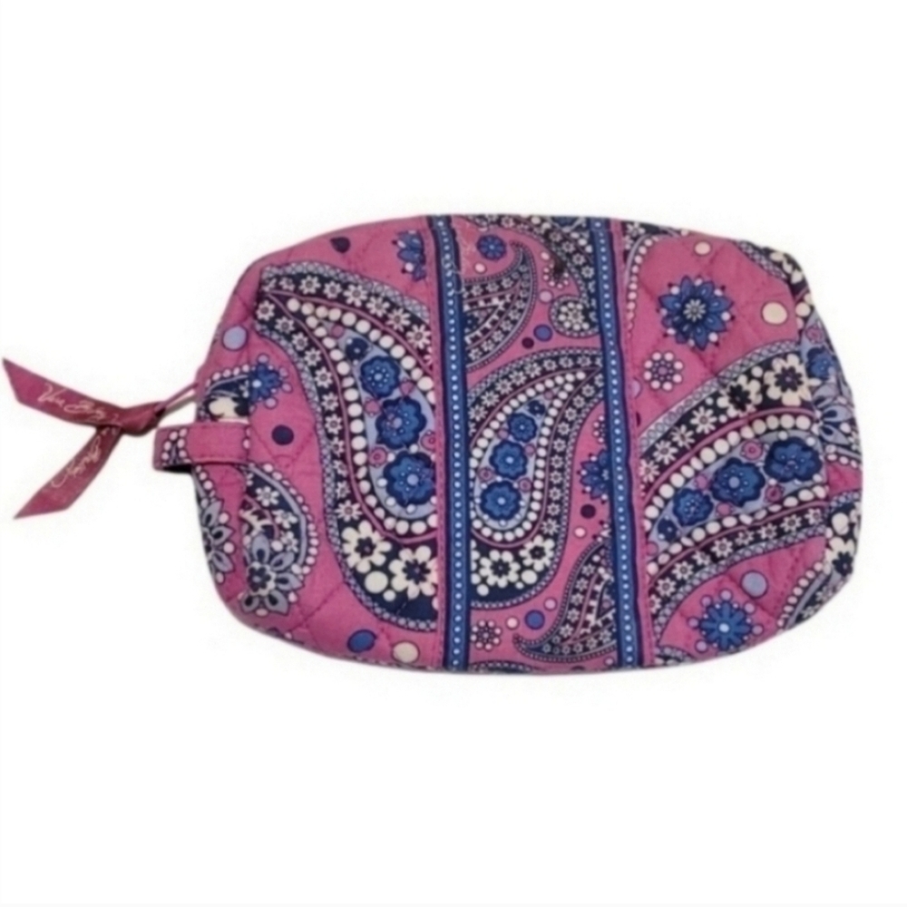 Vera Bradley Clamshell Cosmetic Bag In Boysenberry